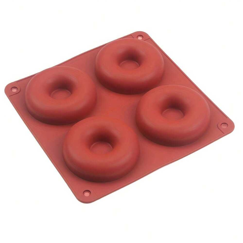 1PC 4 Holes Donut Silicone Mol - مراجعة Donut Mold Silicone وسعره