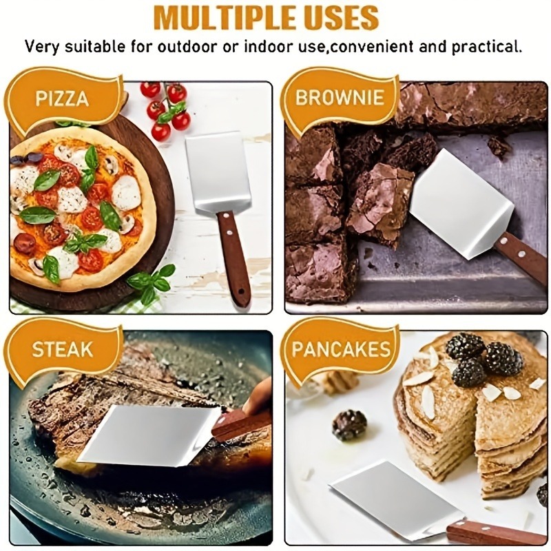 1pc, Brownie Spatula, Metal Br - مراجعة Okonomiyaki Spatula وسعره