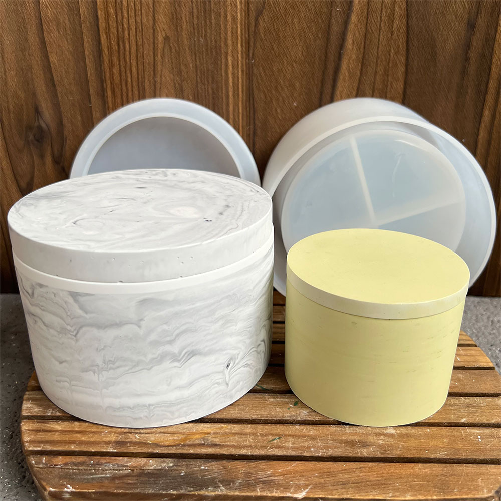 Round Cement Candle Canister S - مراجعة Potsticker Mold وسعره