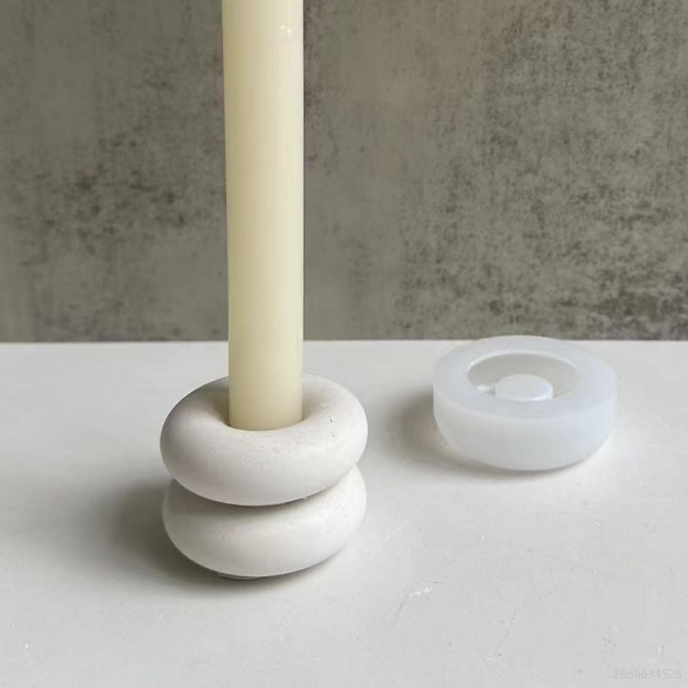 Circular Donut Candle Holder S - مراجعة Donut Mold Silicone وسعره