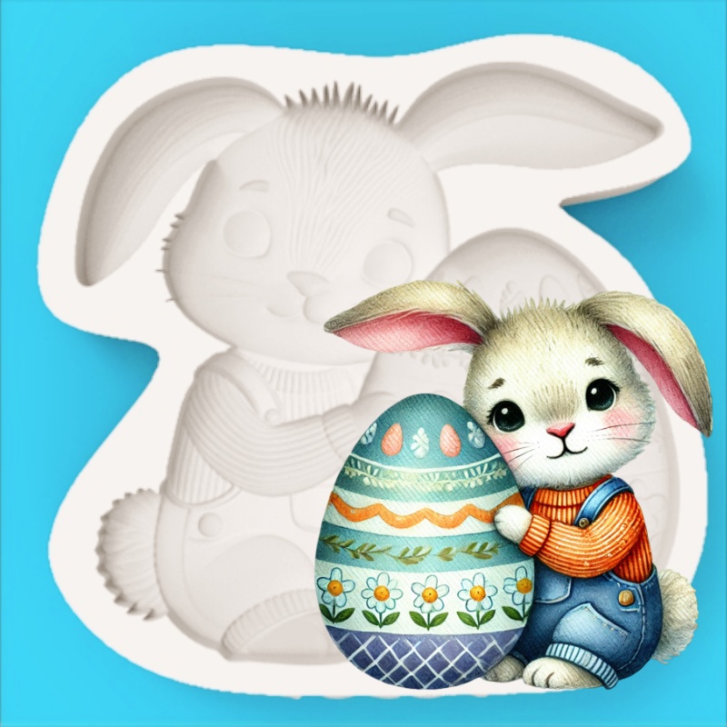 Easter Egg-Holding Bunny Silic - مراجعة Bunny Cake Mold وسعره