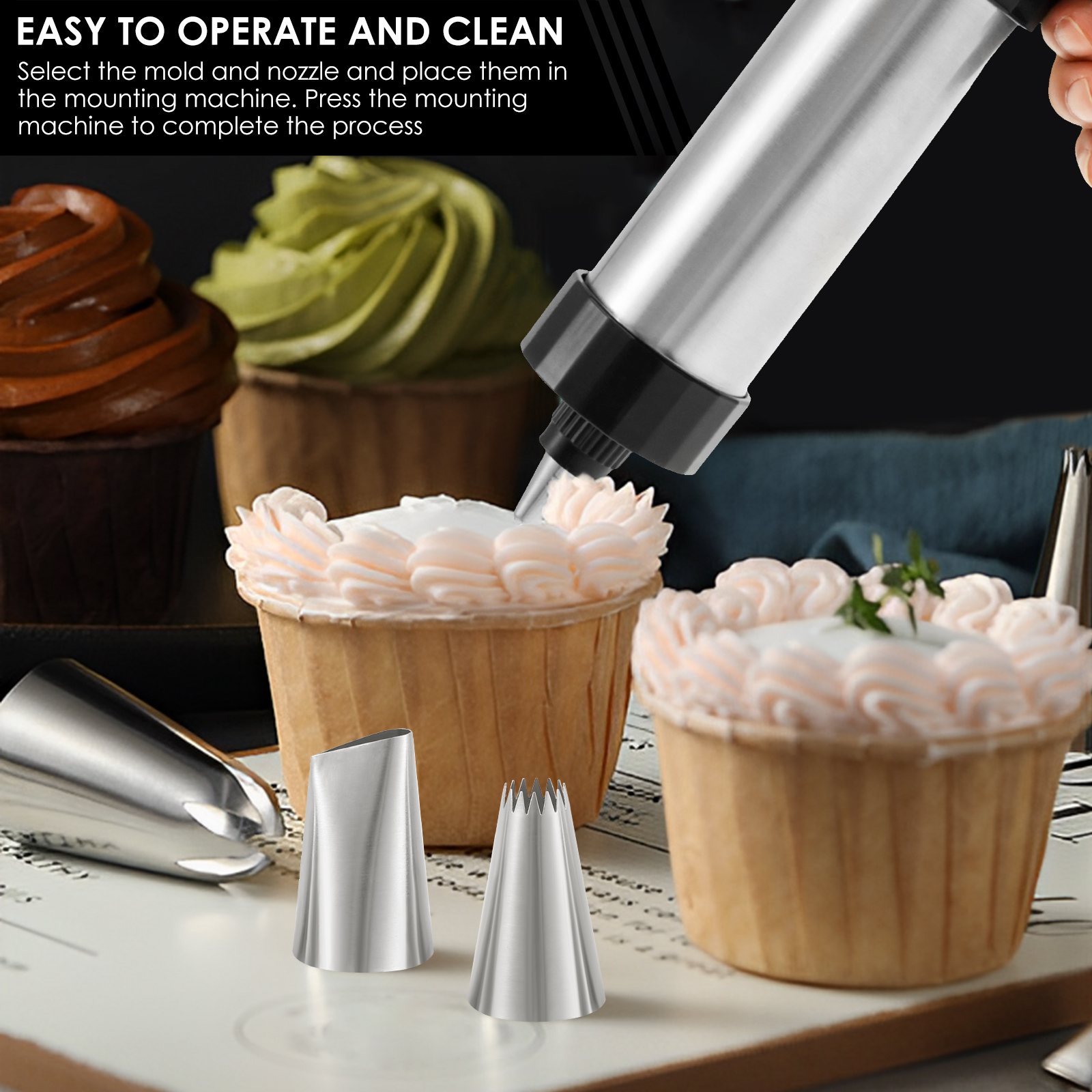 Stainless Steel Cookie Gun Chu - مراجعة Churros Maker Gun وسعره