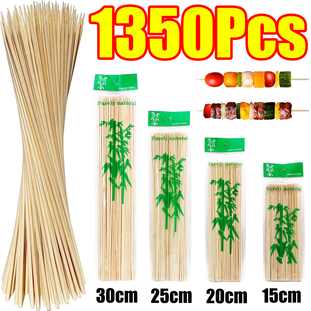 90-1350Pcs BBQ Skewers Bamboo  - مراجعة Corn Dog Stick وسعره