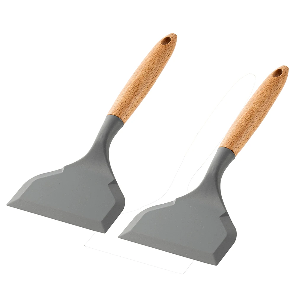 2Pcs Silicone Spatula Wide Mou - مراجعة Okonomiyaki Spatula وسعره