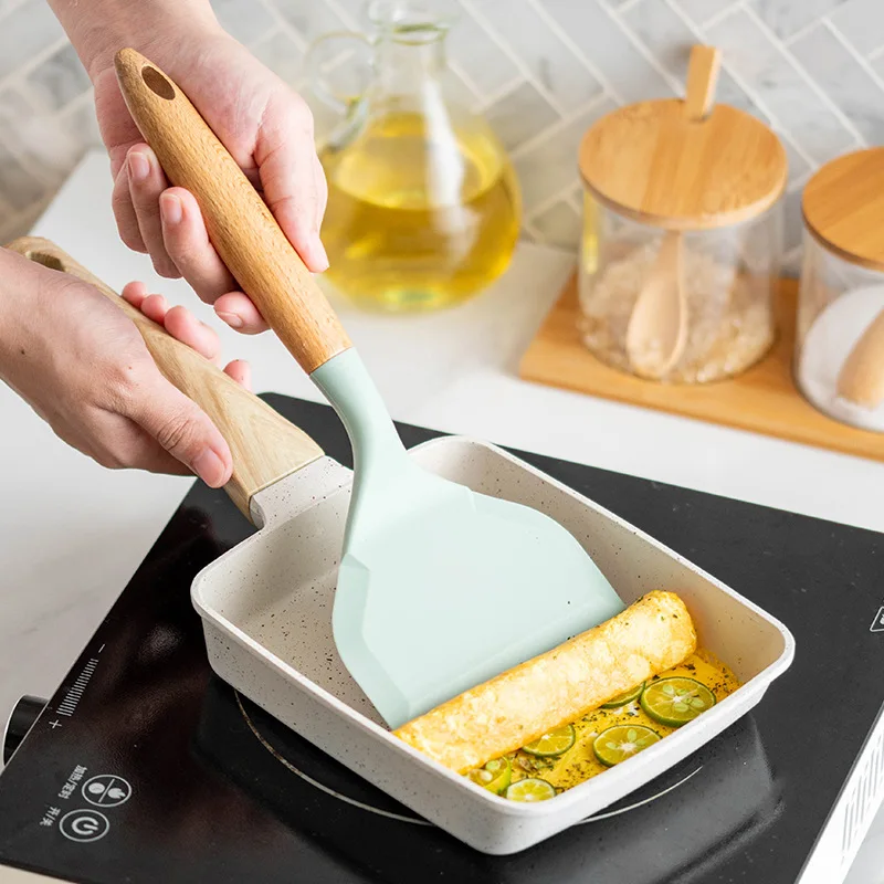 2Pcs Silicone Spatula Wide Mou - مراجعة Okonomiyaki Spatula وسعره